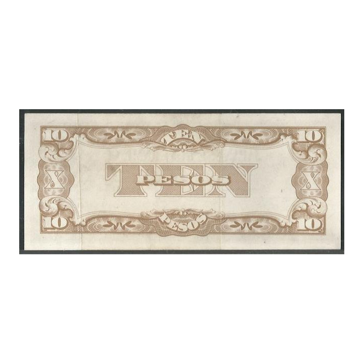 Filipinas 10 Pesos ND1942 PD P108a reverso