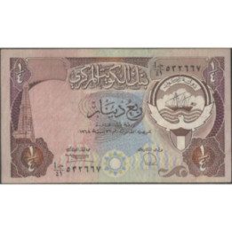 Kuwait 1/4 Dinar L1968 (1980-91) P11d