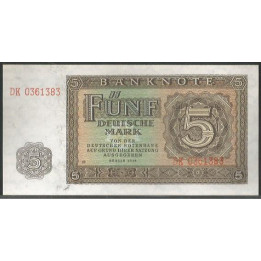Alemania Democratica 5 Mark 1948 P11a