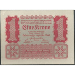 Austria 1 Krone 2 Ene 1922 P73
