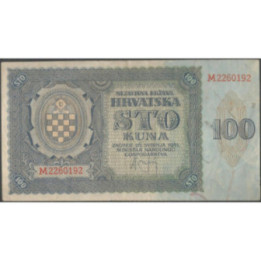 Croacia 100 Kuna 26 May 1941 P2
