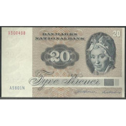 Dinamarca 20 Kroner 1980 P49b