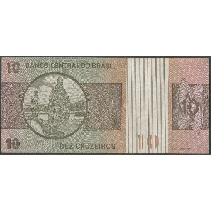 Brasil 10 Cruzeiros ND1979 P193c reverso