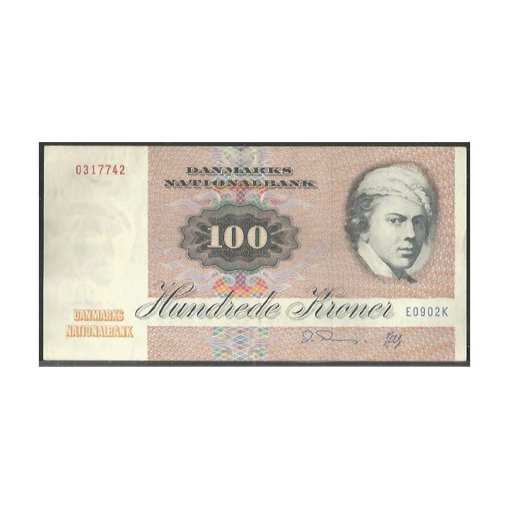 Dinamarca 100 Kroner 1990 P51t