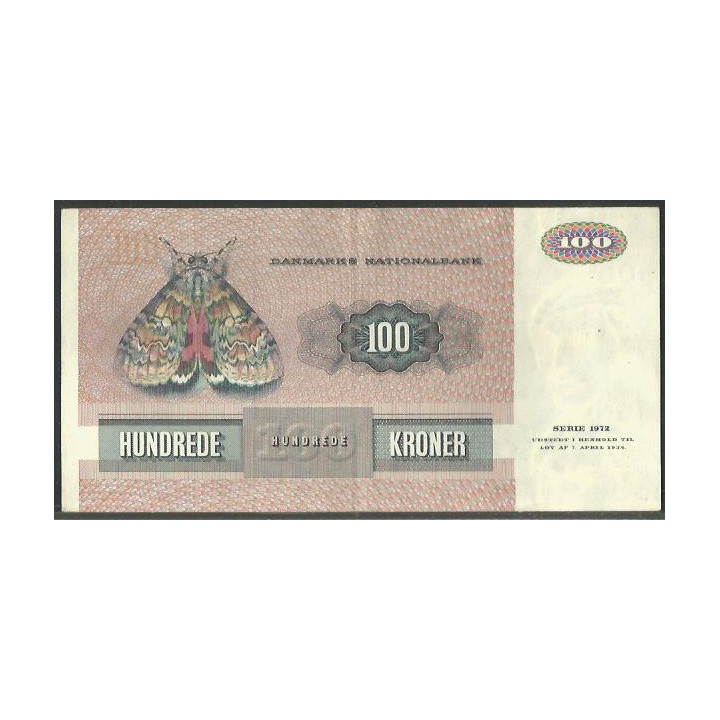 Dinamarca 100 Kroner 1990 P51t reverso