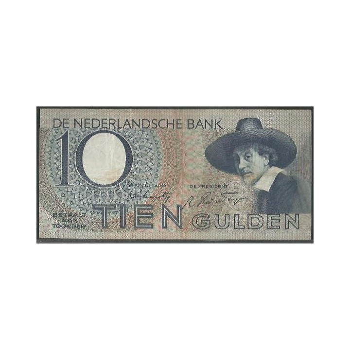 Holanda 10 Gulden 29 Ene 1944 P59