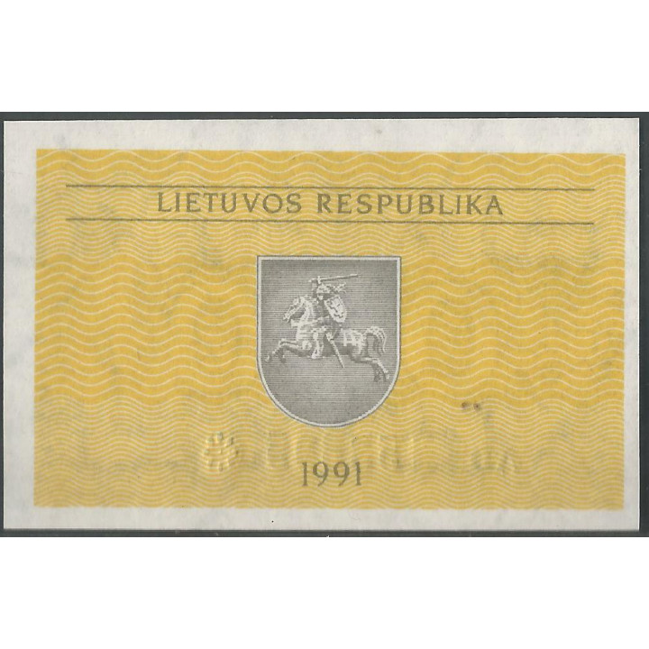 Lituania 01 Talona 1991 P29a reverso