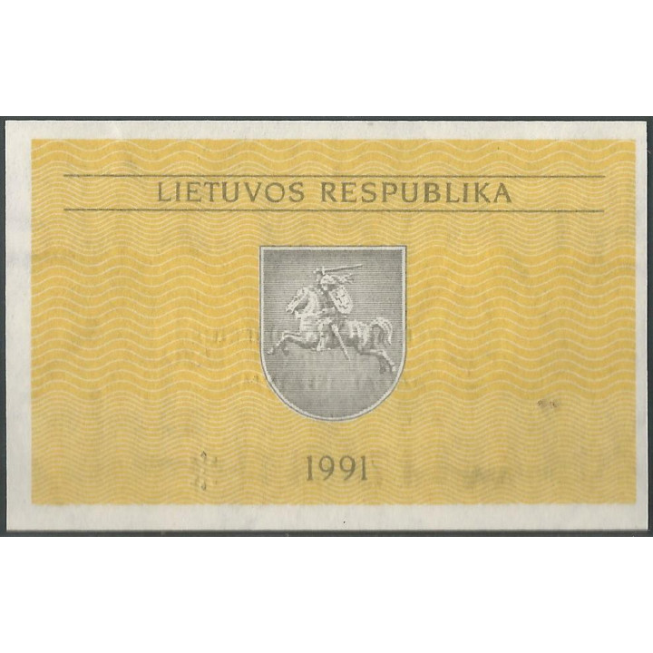 Lituania 02 Talona 1991 P30 reverso