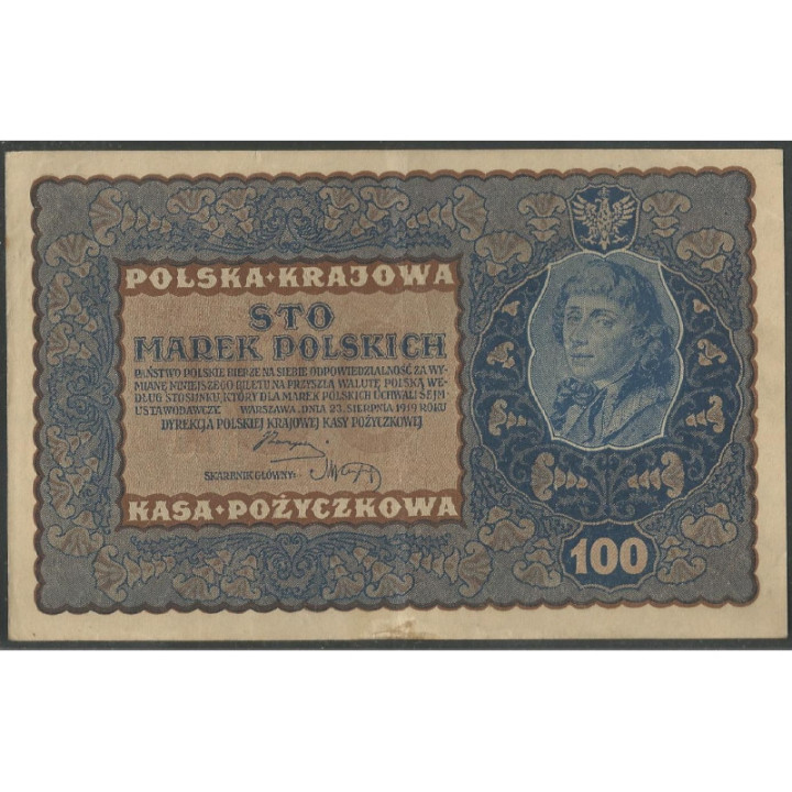 Polonia 100 Marek 23 Ago 1919 P27