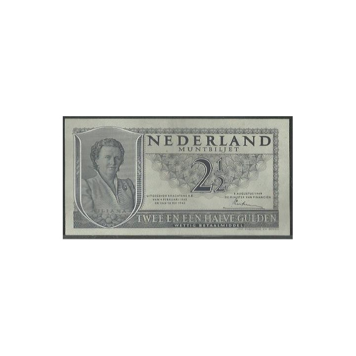 Holanda 2 1/2 Gulden 8 Ago 1949 P73
