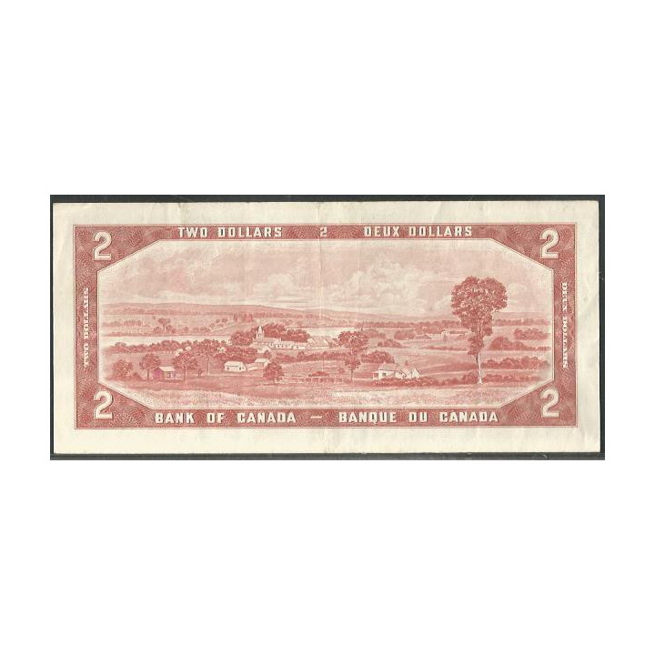 Canada 2 Dollars 1954 (1973-75) P76d reverso
