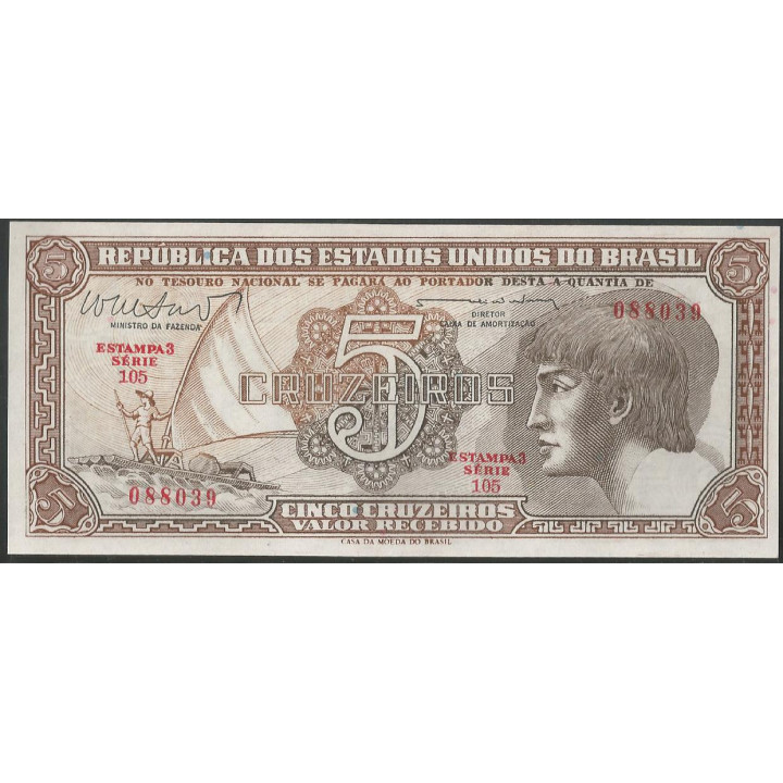 Brasil 5 Cruzeiros ND1961-2 P166b