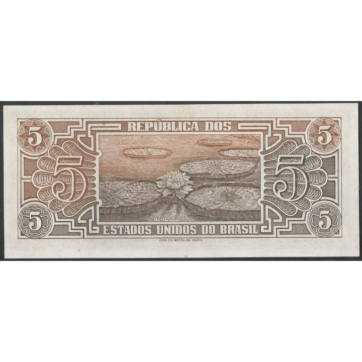 Brasil 5 Cruzeiros ND1961-2 P166b reverso