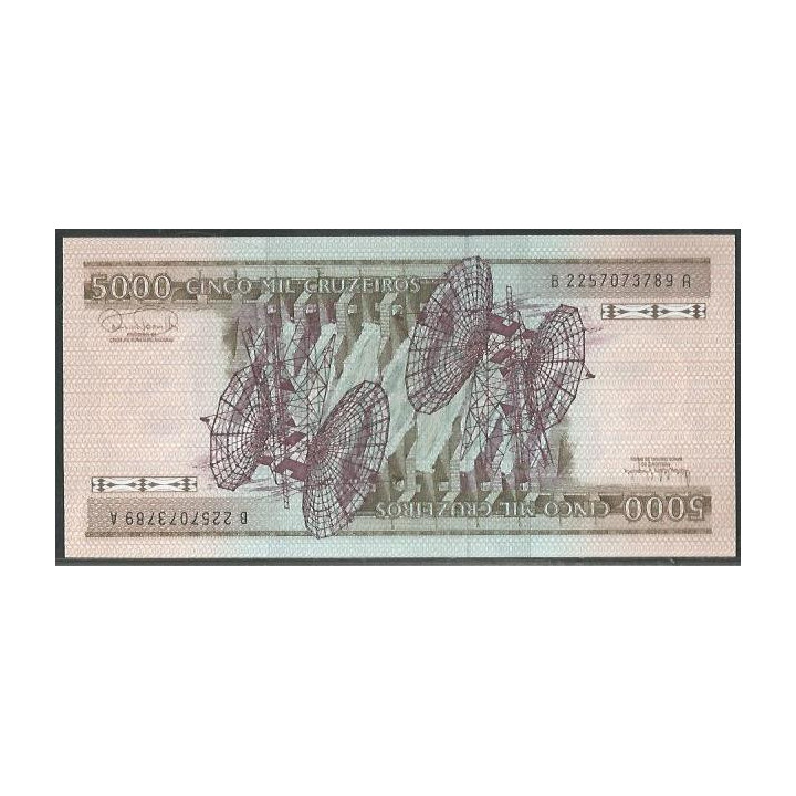 Brasil 5.000 Cruzeiros ND1981 P202a reverso