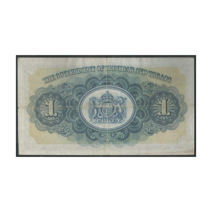 Trinidad y Tobago 1 Dollar 1 May 1942 P5c reverso