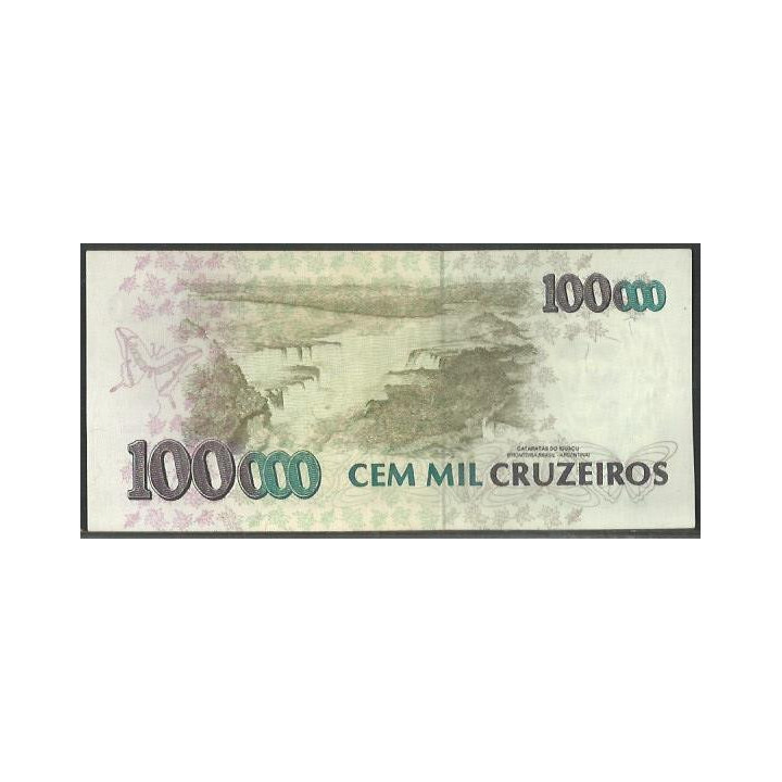 Brasil 100 Cruzeiros Reais ND1993 P238 reverso