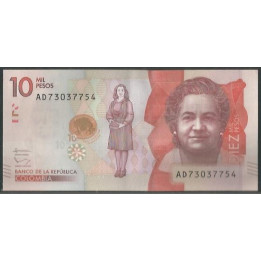 Billete de 10.000 Pesos 2 Ago 2016 AD BGWNF10-4