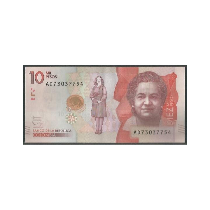Billete de 10.000 Pesos 2 Ago 2016 AD BGWNF10-4