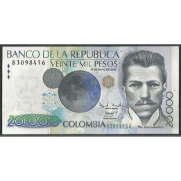 Billete de 20.000 Pesos 14 May 2002 BGW718