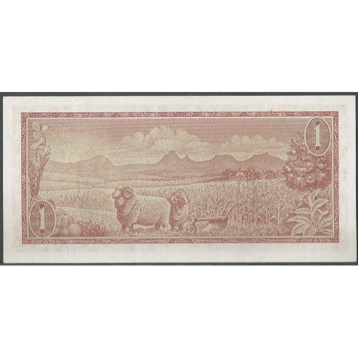 Sur Africa 1 Rand ND1973-5 Firma 5 P116b reverso