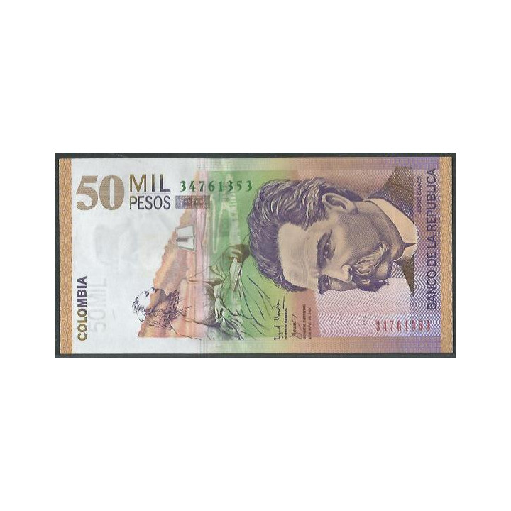 Billete de 50.000 Pesos 1 May 2001 BGW802