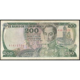 Billete de 200 Pesos 1 Ene 1982 BGW349