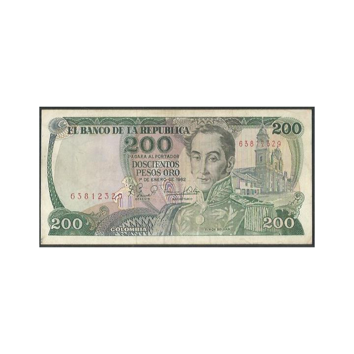 Billete de 200 Pesos 1 Ene 1982 BGW349