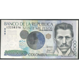 Billete de 20.000 Pesos 3 Sep 2008 BGW731
