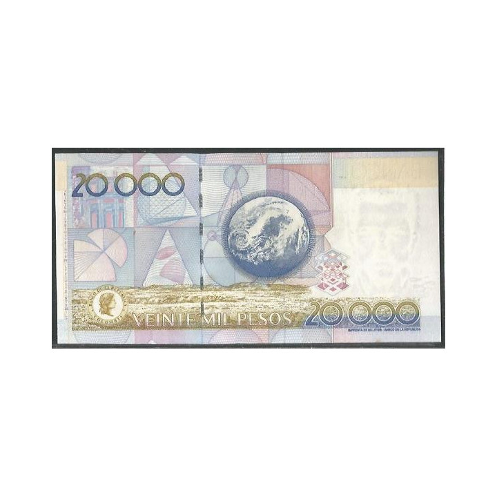 Billete de 20.000 Pesos 3 Sep 2008 BGW731 reverso