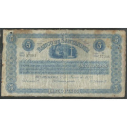 Banco de Santander 5 Pesos 6 Ene 1900 Ps832