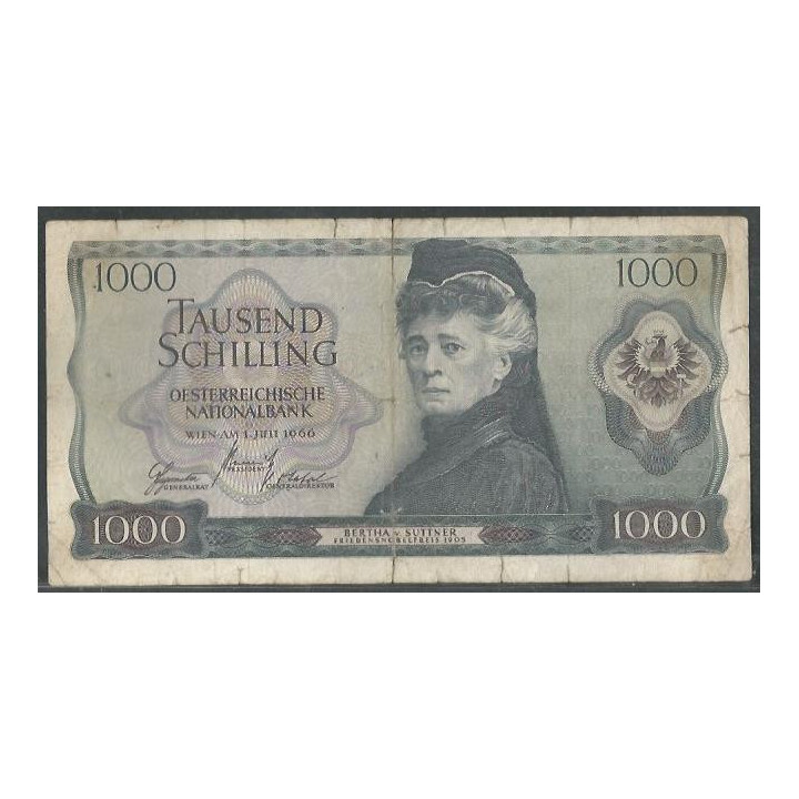 Austria 1.000 Schilling 1 Jul 1966 (70) P147a