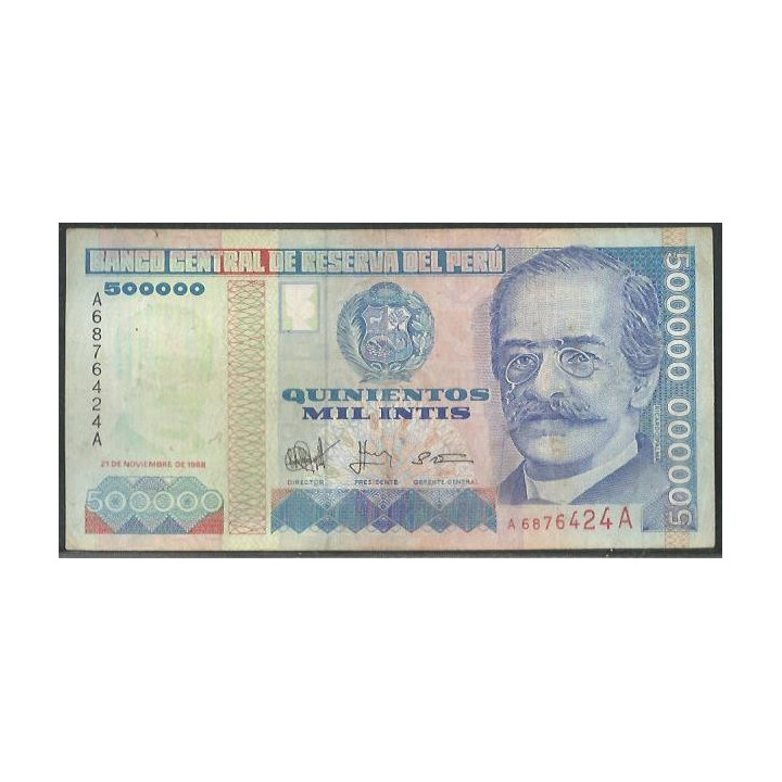 Peru 500.000 Intis 21 Dic 1988 TDLR P146A
