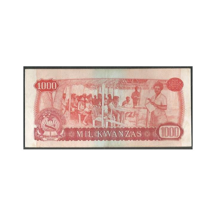 Angola 1.000 Kwanzas 10 Jun 1975 P117a reverso