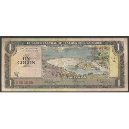 El Salvador 1 Colon 3 May 1979 P125b