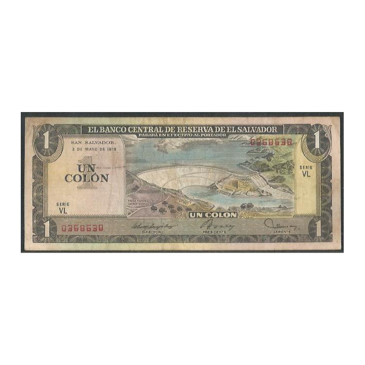 El Salvador 1 Colon 3 May 1979 P125b