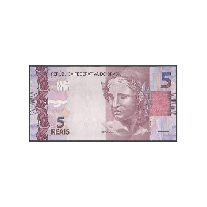 Brasil 5 Reales 2010 L P253g