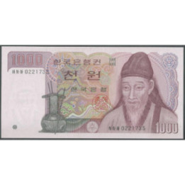 Korea del Sur 1.000 Won ND1983 P47