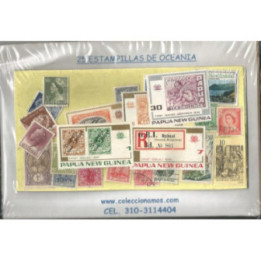 Oceania 25 Estampillas
