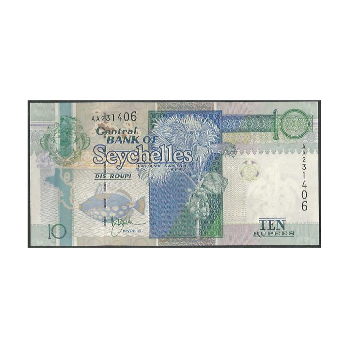 Seychelles 10 Rupias ND1998-2008 P36a