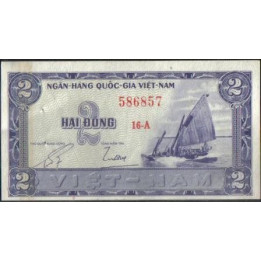 Vietnam Sur 2 Dong ND1955 P12a