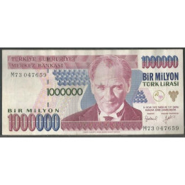 Turkya 1.000.000 Liras L1970 (1995) M P209c