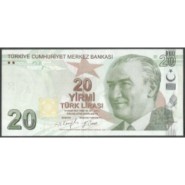 Turkya 20 Liras ND2009 P224f