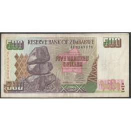 Zimbabwe 500 Dollars 2001 P11a