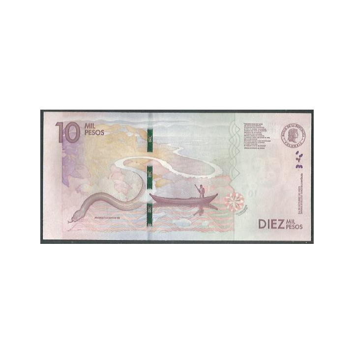 Billete de 10.000 Pesos 24 Oct 2023 BB BGWNF10-13 reverso