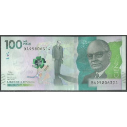 Billete de 100.000 Pesos 23 Jul 2024 Serie BA BGWNF100-