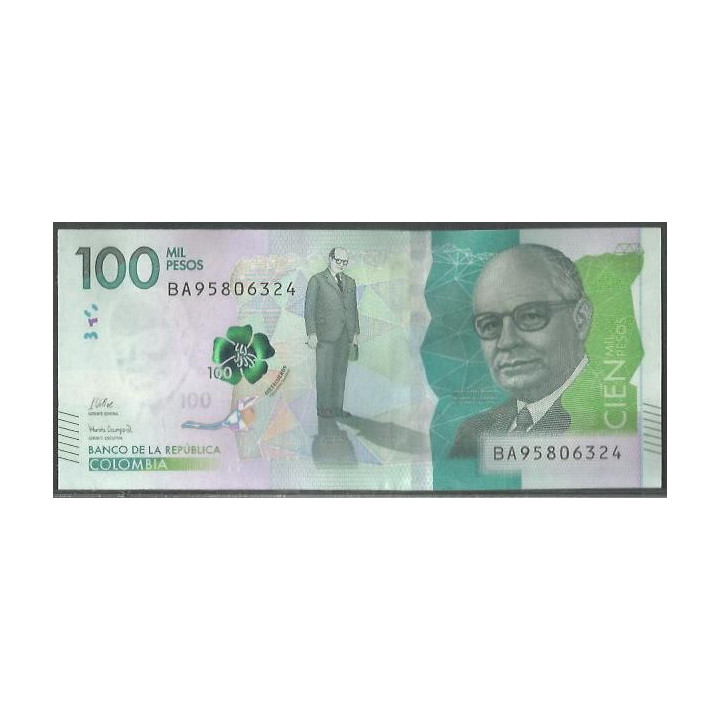 Billete de 100.000 Pesos 23 Jul 2024 Serie BA BGWNF100-