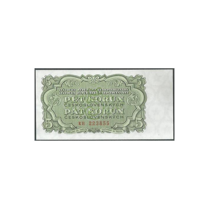 Checoeslovaquia 5 Korun 1953 P80b