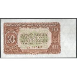 Checoeslovaquia 10 Korun 1953 P83b