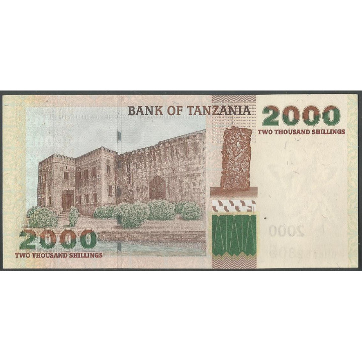 Tanzania 2.000 Shillings ND2003 P37a reverso