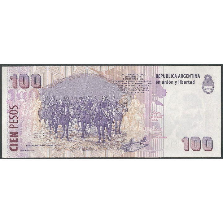 Argentina 100 Pesos ND2003 Serie E P357a reverso